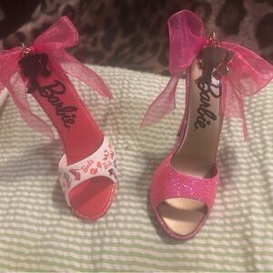 Hallmark Keepsake Barbie Shoe-sational Pink Shoe & Barbie Shoe-licious  Ornament